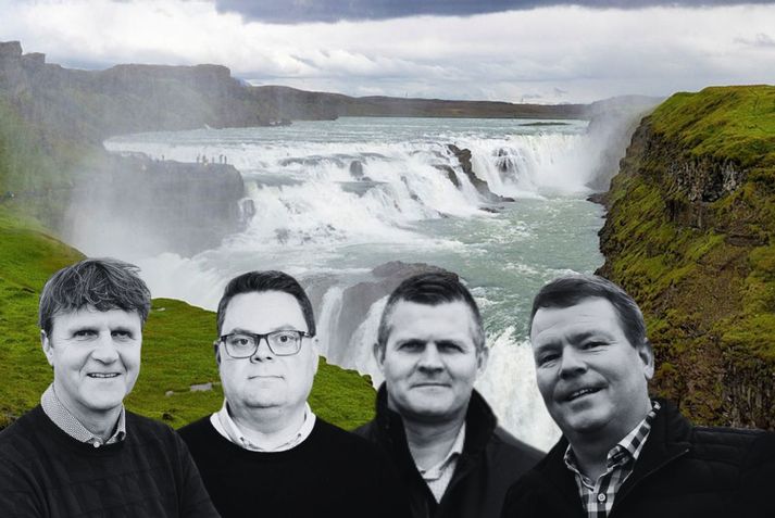 Steingrímur Birgisson, forstjóri Hölds-Bílaleigu Akureyrar, Davíð Torfi Ólafsson, framkvæmdastjóri Íslandshótela,Björn Ragnarsson, forstjóri Icelandia og Sigfús Bjarni Sigfússon, forstjóri bílaleigunnar Hertz á Íslandi.