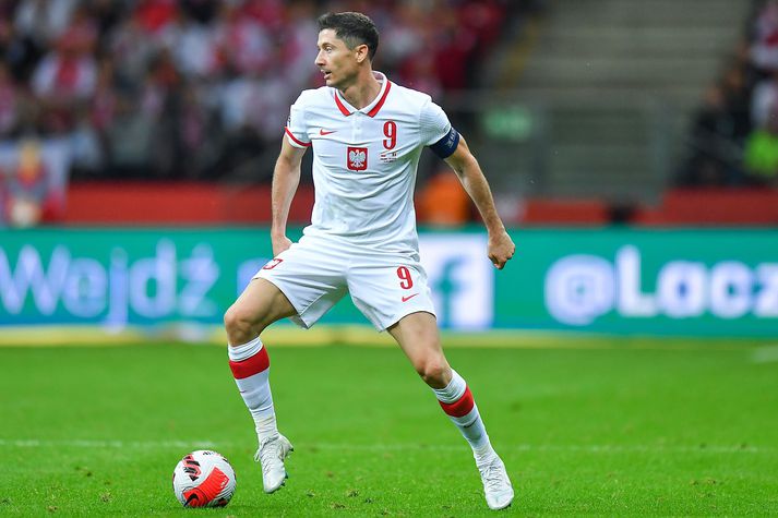 Fararsnið er á pólska landsliðsframherjanum Robert Lewandowski. 