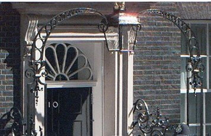 Downingstræti 10. Mynd/ AFP.