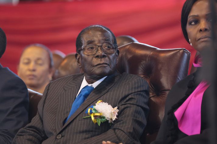 Robert Mugabe, forseti Simbabve.