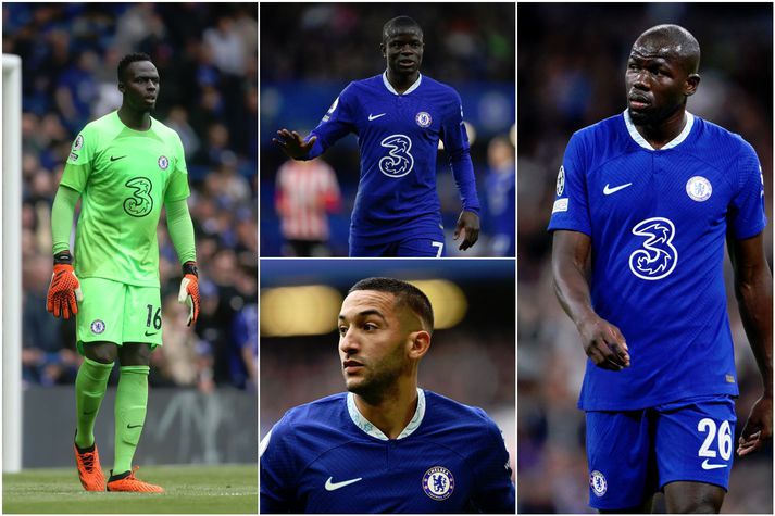 Þeir Edouard Mendy, N'Golo Kante, Hakim Ziyech og Kalidou Koulibaly eru allir á leið frá Chelsea til liða í Sádi-Arabíu.