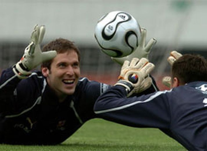 Cech að æfa sig fyrir HM