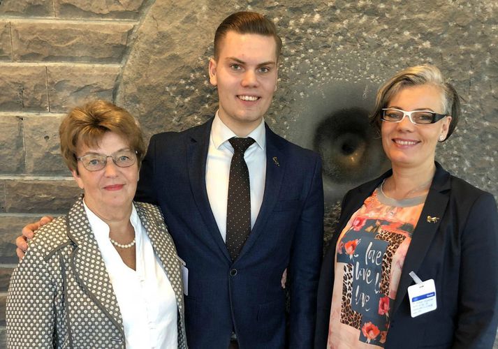 Karl Liljendal Hólmgeirsson, nýr formaður Ungliðahreyfingar Miðflokksins.
