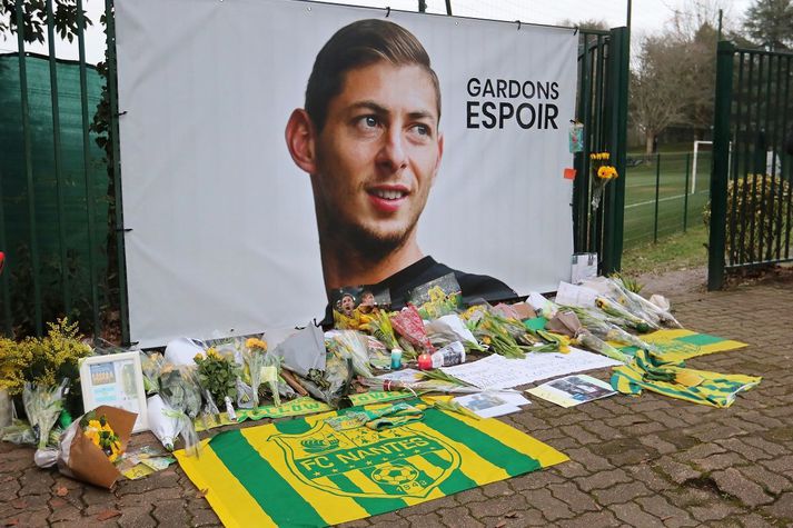 Emiliano Sala var 28 ára gamall þegar flugvél sem hann var í brotlenti í Ermarsundi.