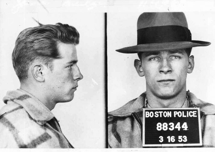 James „Whitey“ Bulger á lögreglumyndum frá árinu 1953. Glæpaforinginn hélt hluta Boston í heljargreipum um árabil.