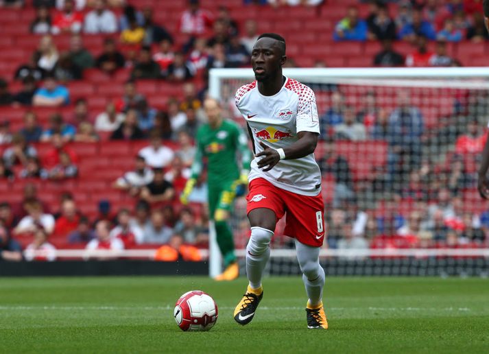 Naby Keita í leik með Leipzig