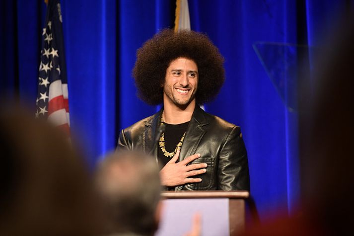 Colin Kaepernick er einn umtalaðasti maður Bandaríkjanna.