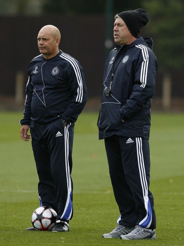 Ray Wilkins og Carlo Ancelotti.