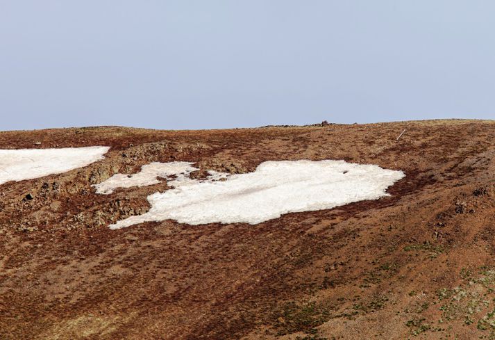 Heimamenn á Húsavík eru ánægðir með Íslandsskaflinn í bæjarfjallinu