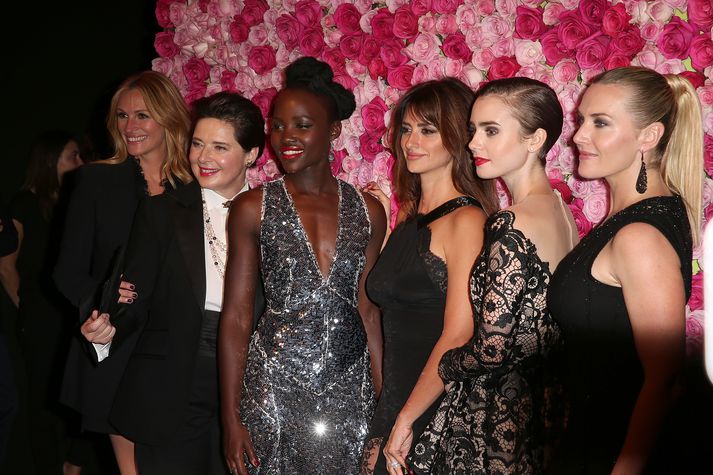 Julia Roberts, Isabella Rosselini, Lupita Nyong'o, Penelope Cruz, Lily Collins og Kate Winslet eru allar andlit Lancôme.