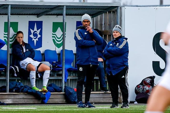 Jonathan Glenn og Guðrún Jóna Kristjánsdóttir, þjálfarateymi Keflavíkur.