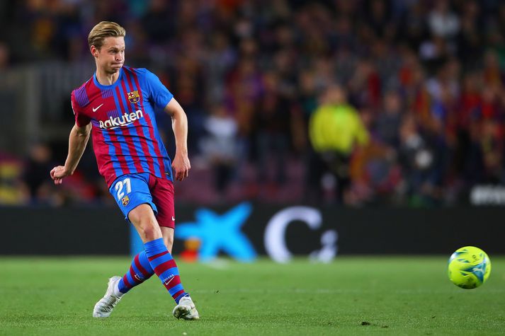 Joan Laporta, forseti Barcelona, hefur engan áhuga á því að missa Frenkie de Jong.