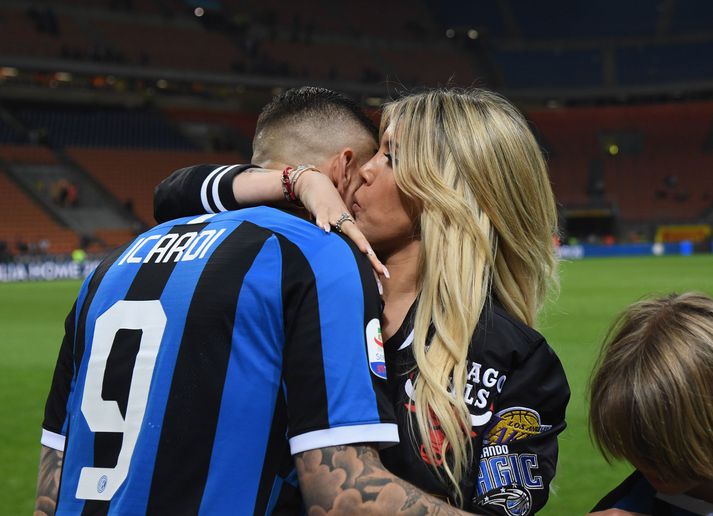 Wanda Nara virðist vera búin að fyrirgefa Mauro Icardi.