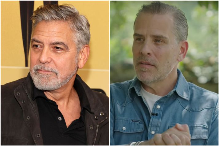George Clooney er áhrifamaður innan Demókrataflokksins og átti stóran þátt í því að Joe Biden dró sig úr framboði. Hunter Biden er hundfúll.