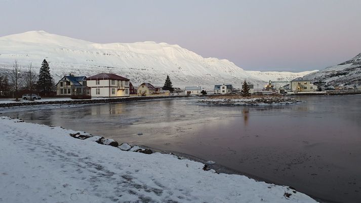 Frá Seyðisfirði. Reikna má með öflugum vinstreng á austurhluta landsins í dag.