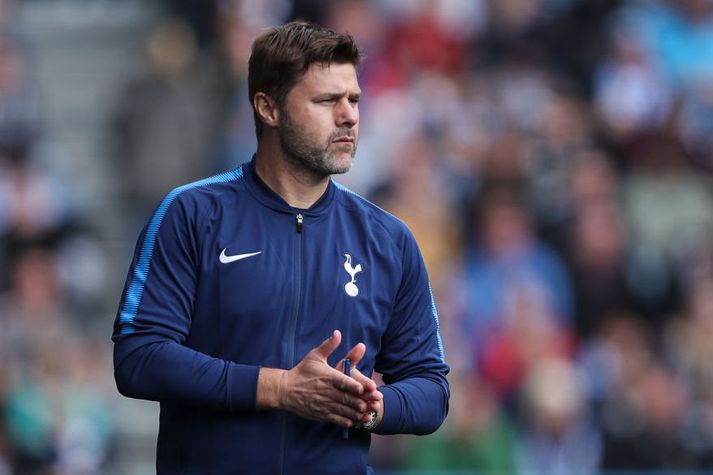 Pochettino fylgist með á hliðarlínunni í leik Tottenham á dögunum.