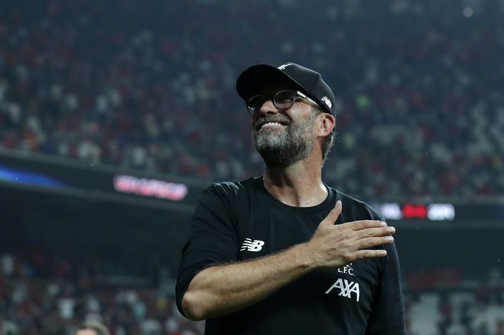 Klopp vann sinn annan titil sem knattspyrnustjóri Liverpool í kvöld.