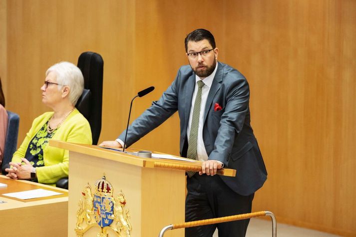 Jimmie Åkesson hefur gegnt embætti formanns Svíþjóðardemókrata frá árinu 2005.