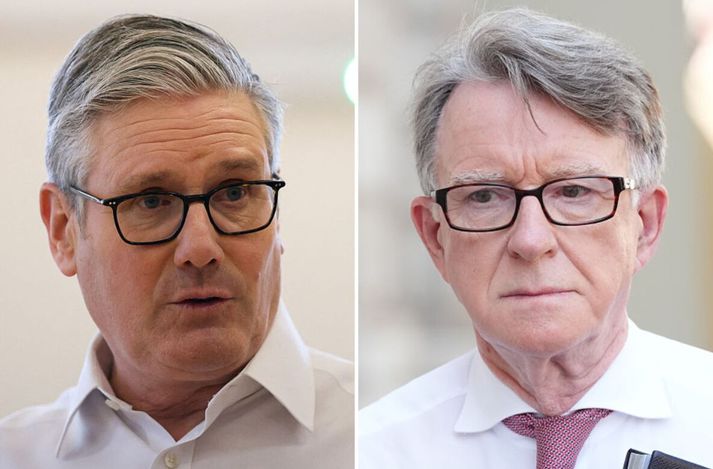 Starmer hefur sætt harðri gagnrýni fyrir að skipa Mandelson sendiherra í Washington.