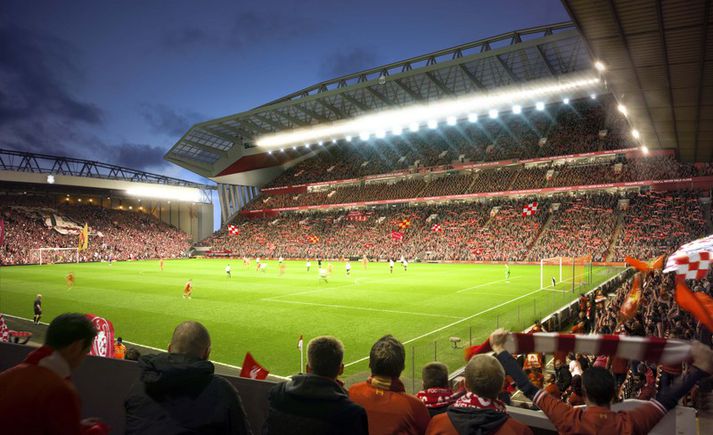 Svona liti Anfield út eftir breytingarnar.