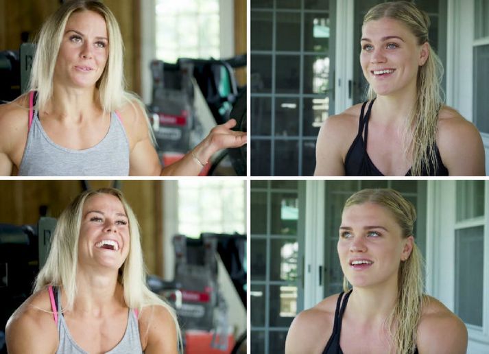 Katrín Tanja Davíðsdóttir og Ragnheiður Sara Sigmundsdóttir.
