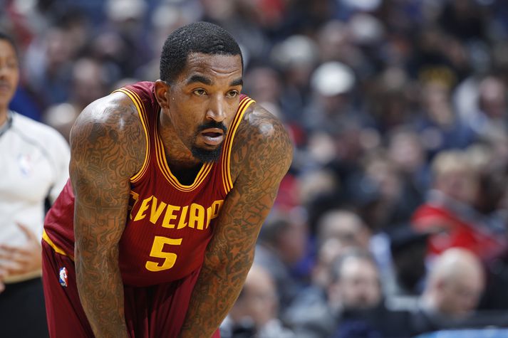 J.R. Smith varð NBA-meistari með Cleveland í fyrra.