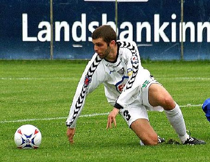 Matt Garner skoraði fyrir ÍBV í gær.