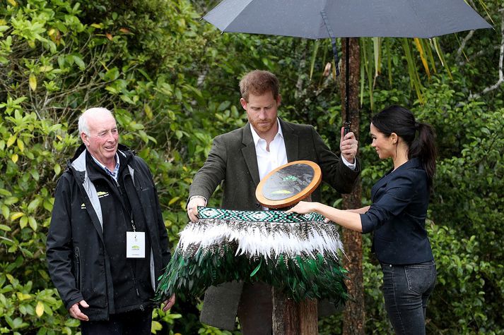 Harry Bretaprins og Meghan á Nýja-Sjálandi.