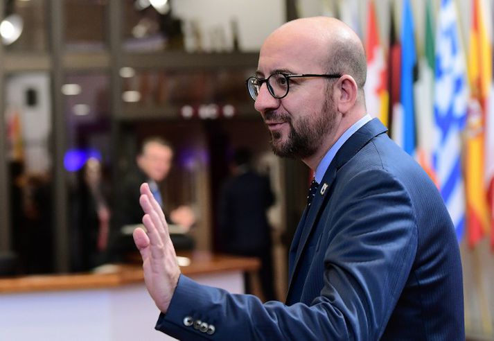 Charles Michel, forsætisráðherra Belgíu, fundaði með fulltrúum héraðsstjórna fyrr í dag.