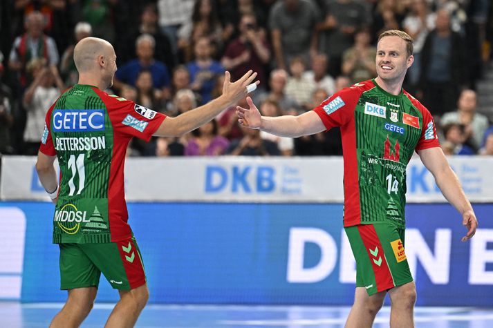 Ómar Ingi Magnússon átti stórleik fyrir Magdeburg í þýsku úrvalsdeildinni.