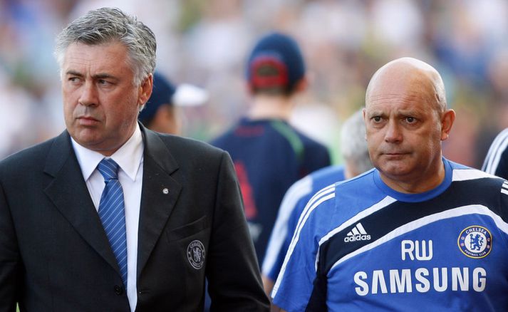 Ray Wilkins og Carlo Ancelotti.