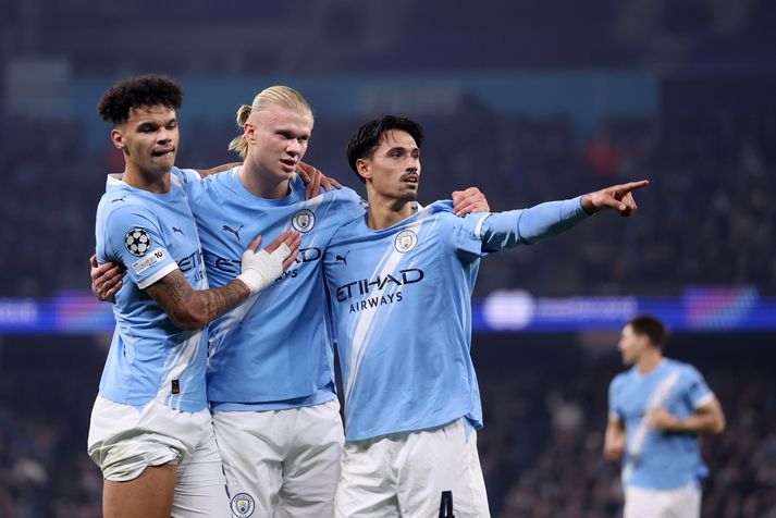 Erling Haaland hefur skorað sautján mörk í fyrstu sextán umferðum ensku úrvalsdeildarinnar. 