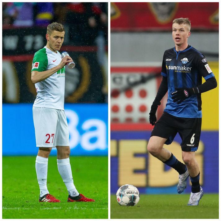 Alfreð Finnbogason og félagar í Augsburg eru nokkuð frá fallsvæðinu og mæta Wolfsburg á laugardaginn. Samúel Kári Friðjónsson er með Paderborn í botnsætinu en liðið leikur afar mikilvægan leik við Dusseldorf á laugardaginn.