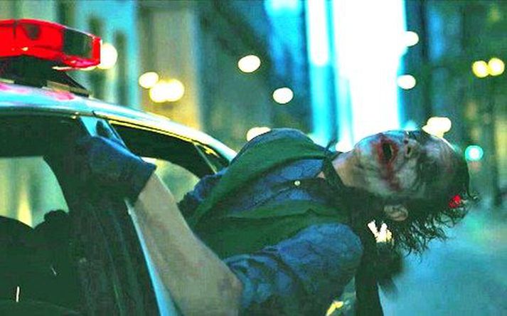 Heath Ledger í hlutverki sínu í myndinni The Dark Knight.