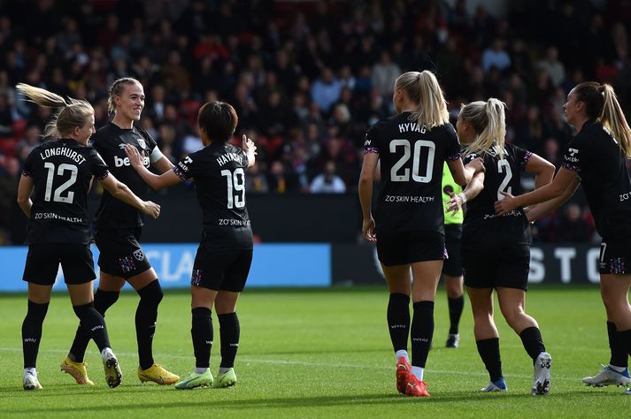 Dagný Brynjarsdóttir kom West Ham á bragðið í dag.