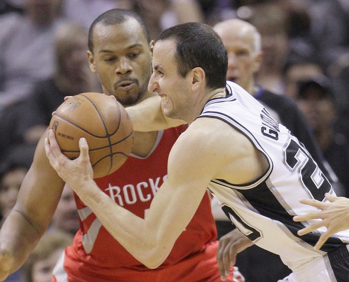 Manu Ginobili í leiknum í nótt.