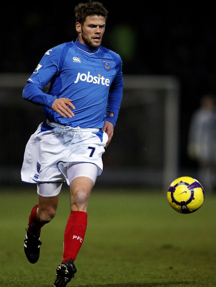 Hermann Hreidarsson hefur komið inn á síðustu tveimur leikjum Portsmouth og þeir hafa báðir unnist.
