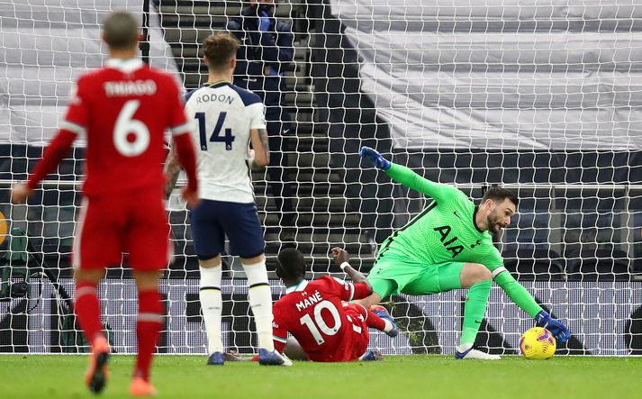 Sadio Mané skoraði eitt marka Liverpool í kvöld.