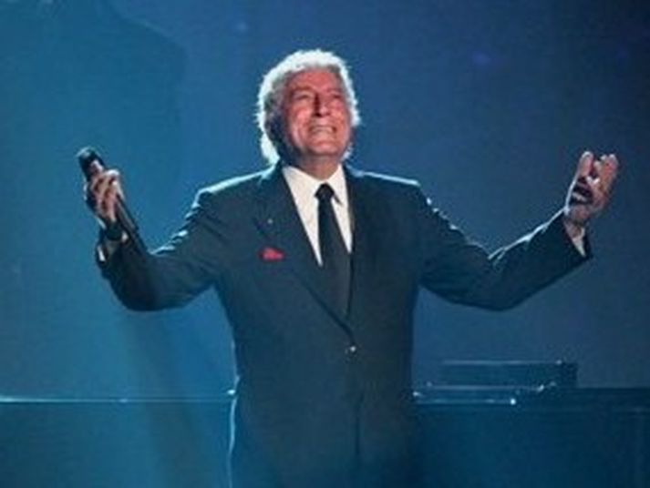 Tony Bennett á tónleikum í Las Vegas 6. október síðastliðinn.