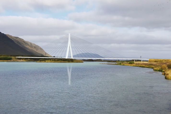 Ný brú yfir Ölfusá er fyrirhuguð á móts við Laugardæli norðaustan Selfoss.