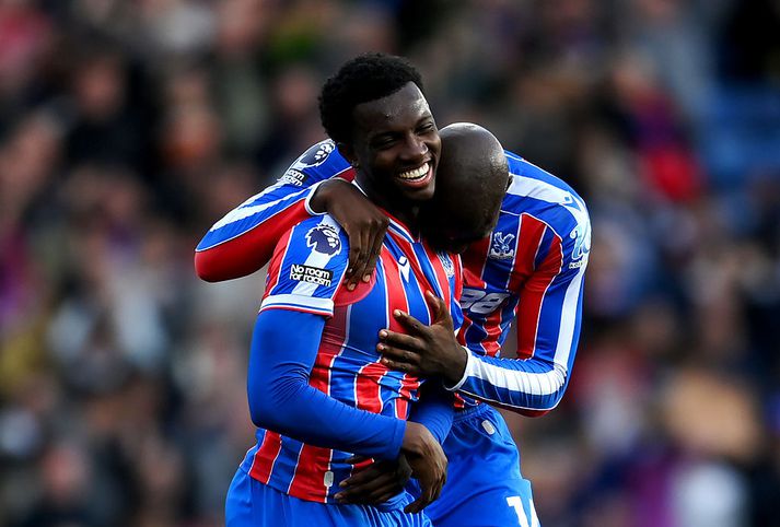 Eddie Nketiah skoraði sigurmarkið gegn Liverpool alveg í lokin.