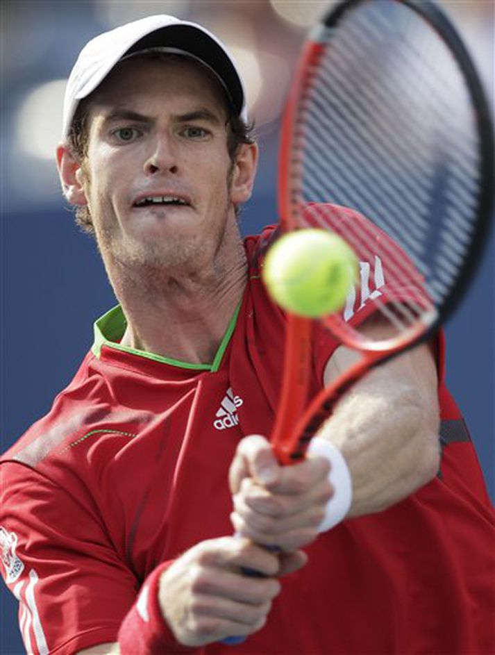 Andy Murray í leiknum í gær.