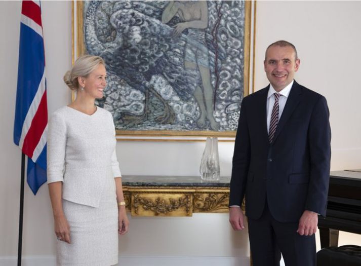 Lucie Samcová handed in her credentials to the President of Iceland, Guðni Th. Jóhannesson.