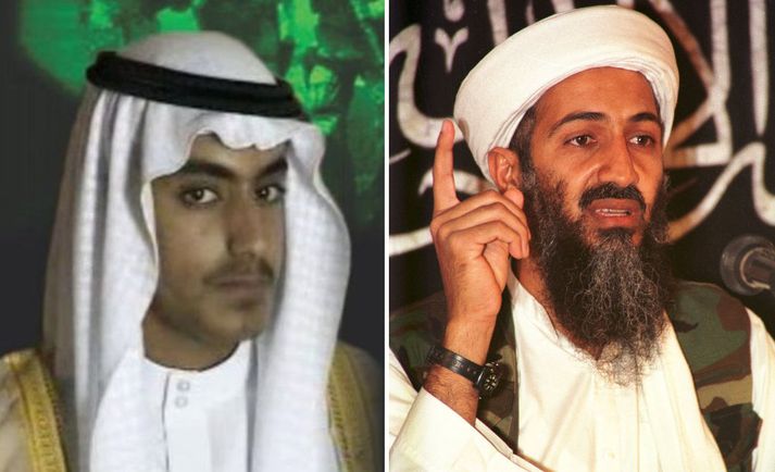 Hamza bin Laden og Osama bin Laden.