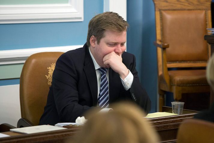 Sigmundur Davíð Gunnlaugsson forsætisráðherra.