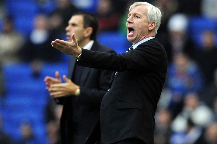 Alan Pardew, stjóri Newcastle.
