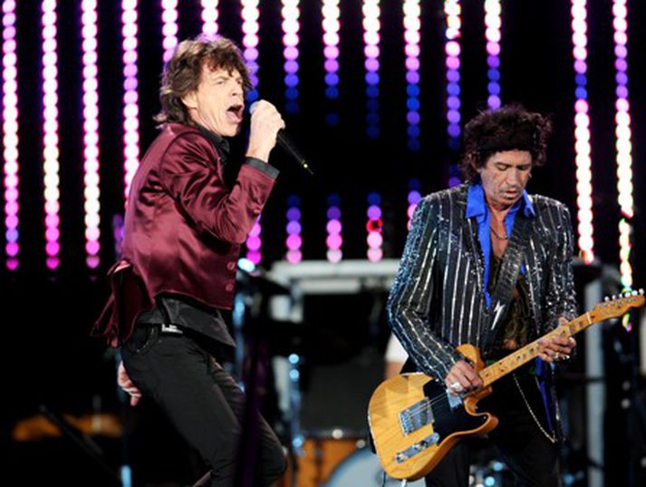 Mick Jagger og Keith Richards í feiknarfjöri