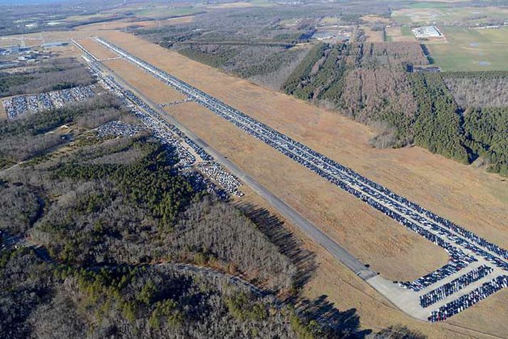 Hver metri flugbrautarinnar vel nýttur