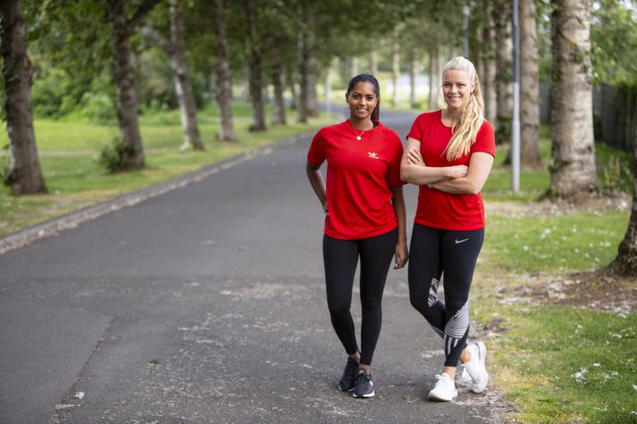 Edda Hermannsdóttir hleyptur hálft maraþon, en Katrín Jóhannsdóttir 10 kílómetra.