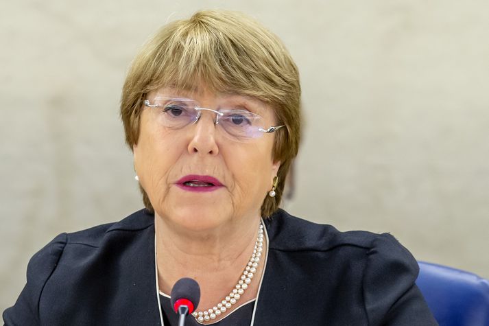 Michelle Bachelet, fyrrverandi forseti Síle, er mannréttindastjóri Sameinuðu þjóðanna.